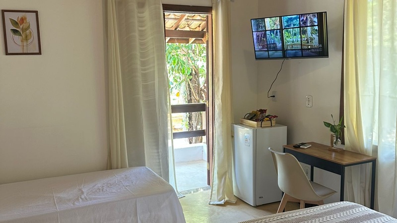 Suíte com Vista para a piscina