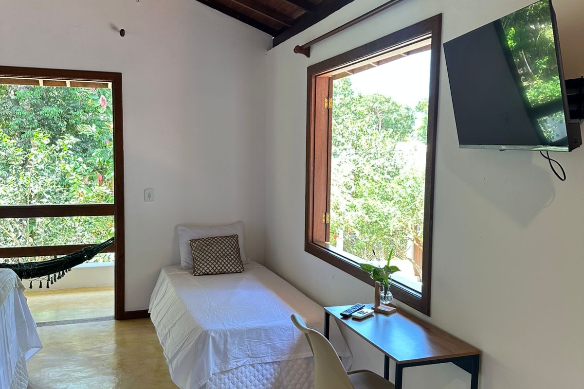 Suíte com Vista para a piscina