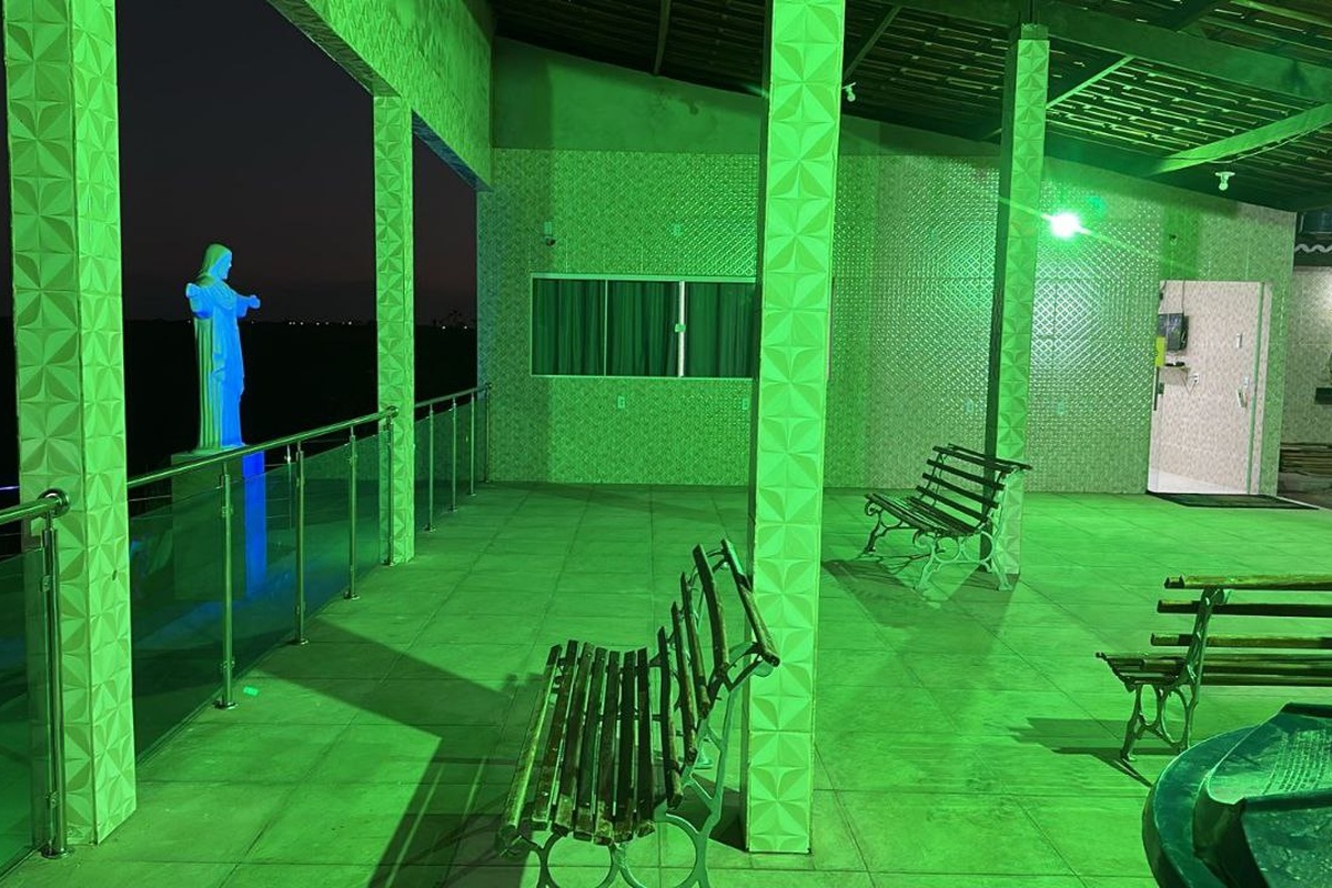 Quartos e outros locais da pousada