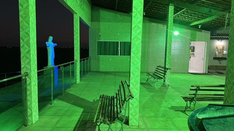 Quartos e outros locais da pousada