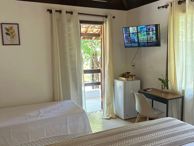 Suíte com Vista para a piscina