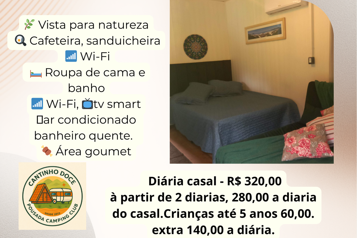 Chalé Superior com área gourmet