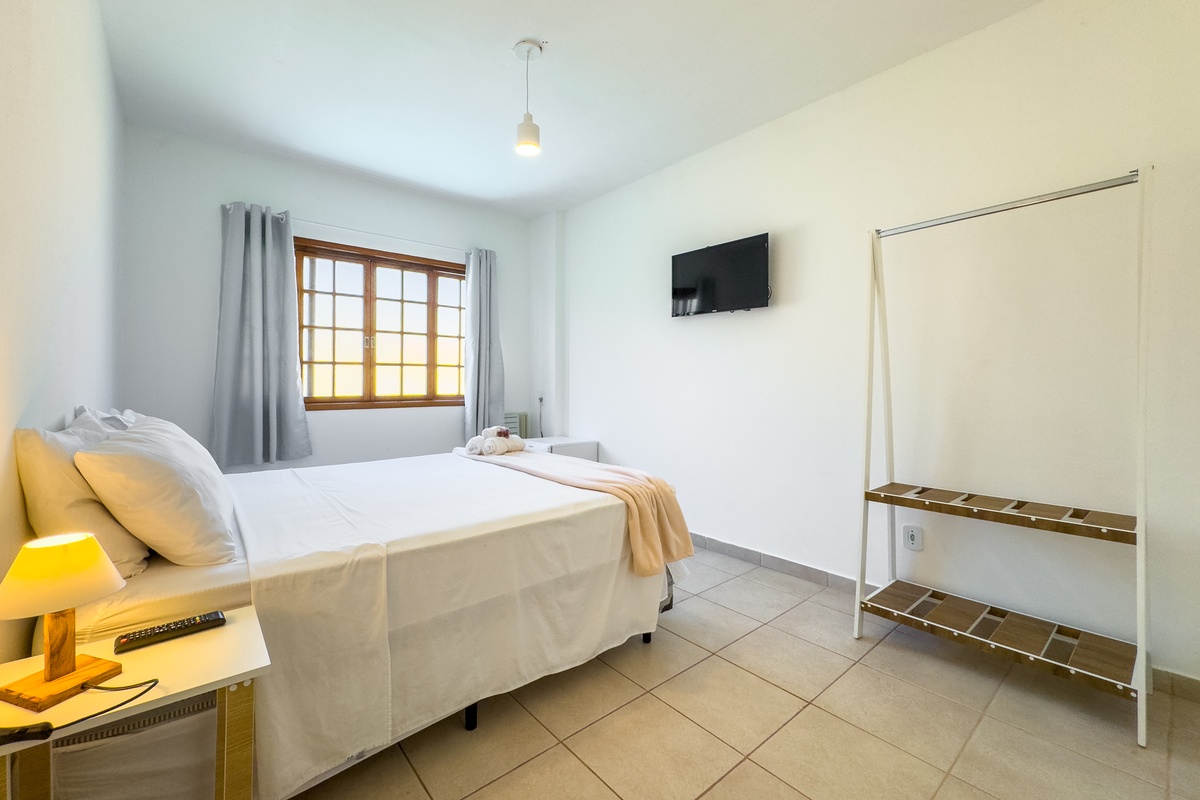 Duplo com vista da piscina