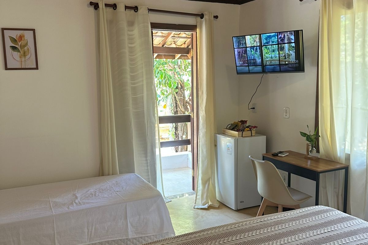 Suíte com Vista para a piscina