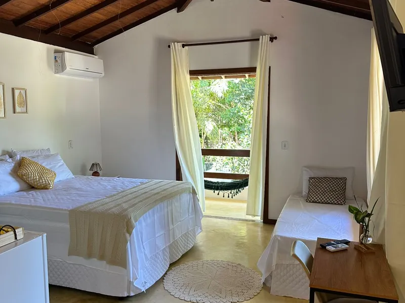 Suíte com Vista para a piscina