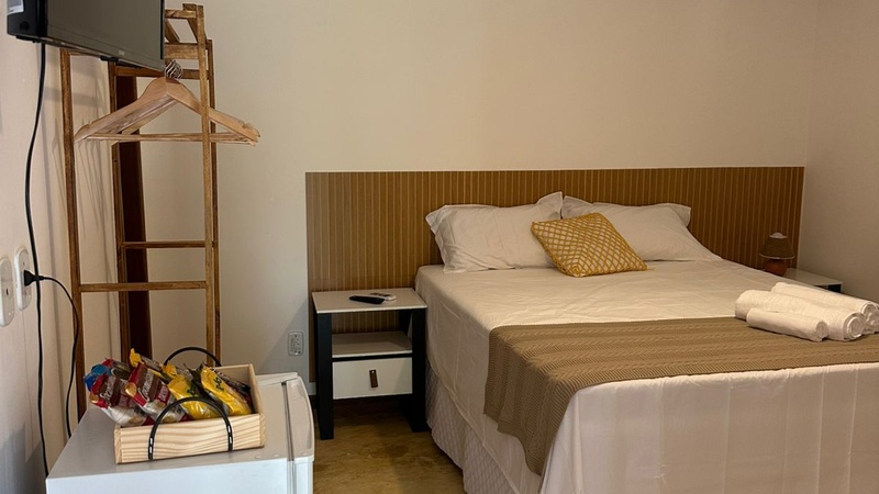 Suíte com Vista para a piscina