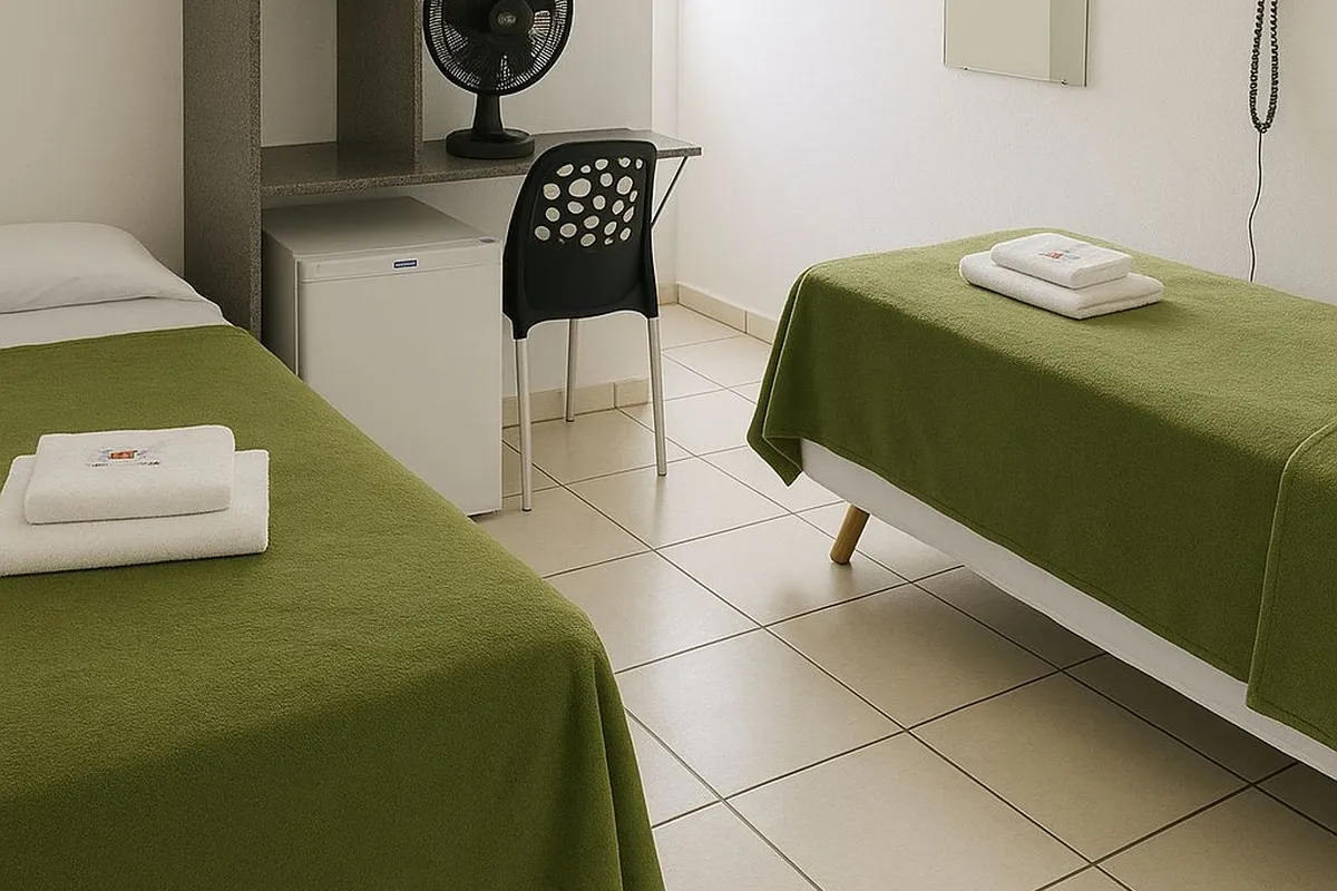 Duplo solteiro com ventilador