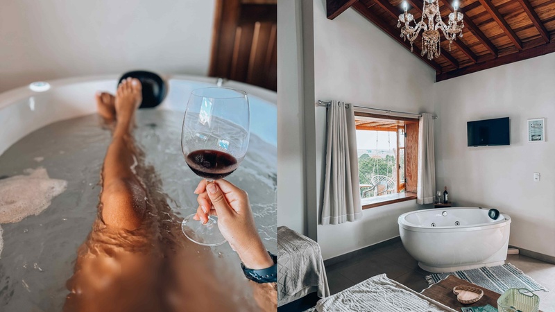 Suíte c/Hidro 7 Vossa Excelência Pousada no Campo