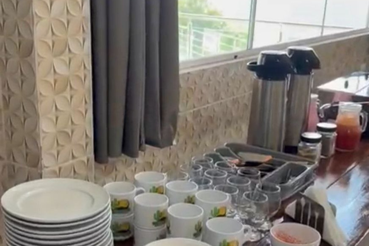 Quartos e outros locais da pousada