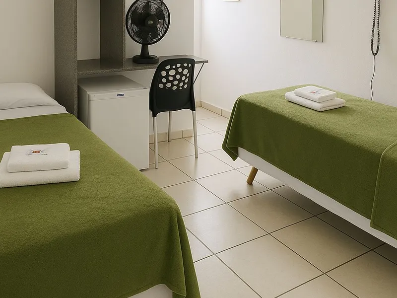 Duplo solteiro com ventilador