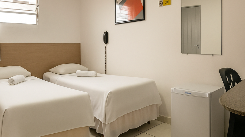 Duplo com ar condicionado