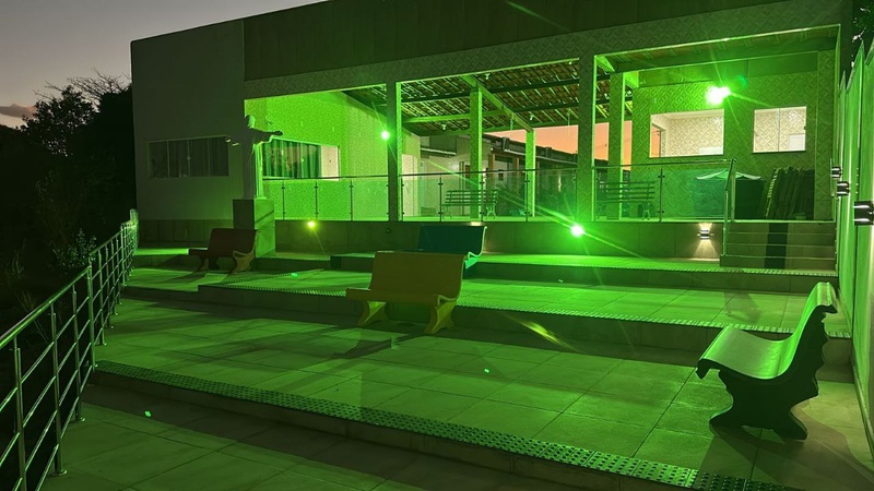 Quartos e outros locais da pousada