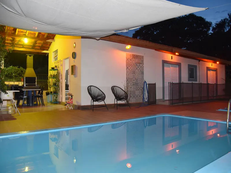 Suíte piscina 2 Vossa Excelência Pousada no campo
