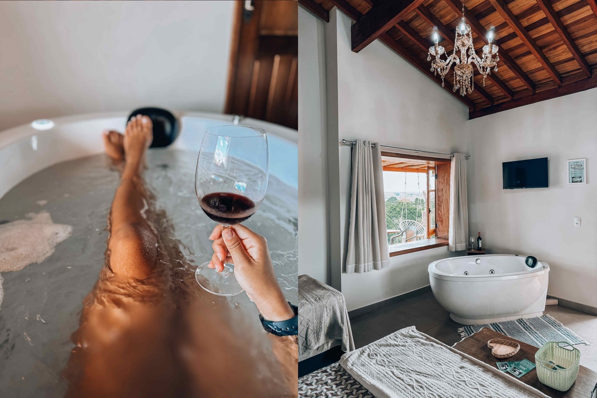 Suíte c/Hidro 7 Vossa Excelência Pousada no Campo