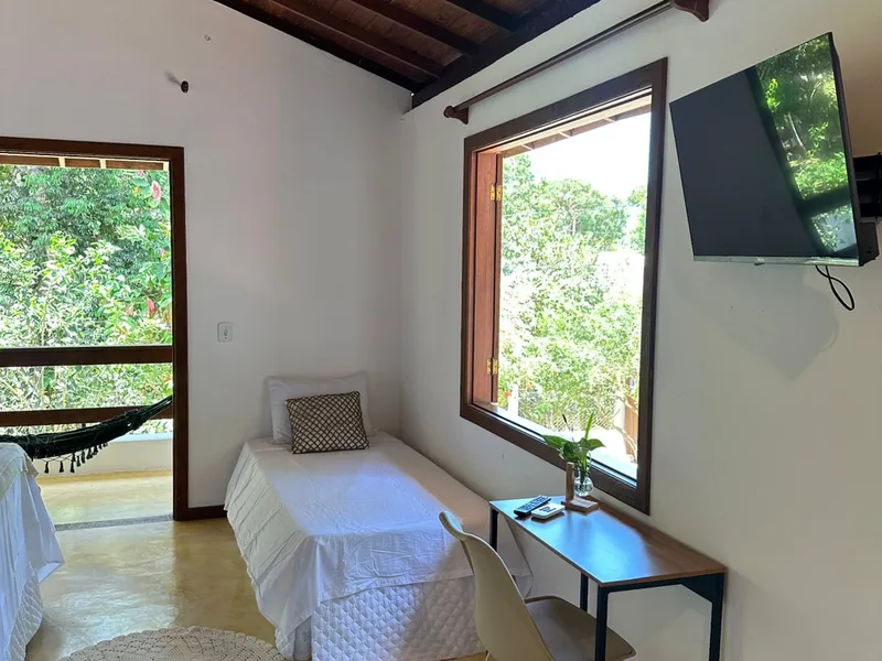 Suíte com Vista para a piscina