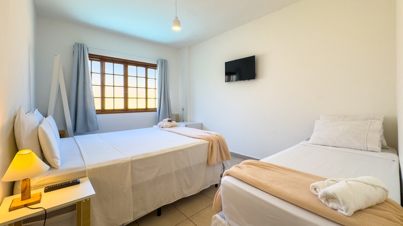 Triplo com vista da Piscina