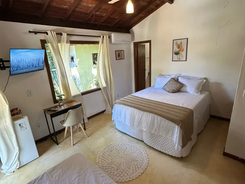 Suíte com Vista para a piscina