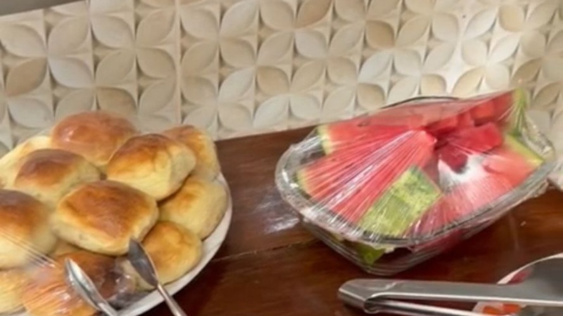 Quartos e outros locais da pousada