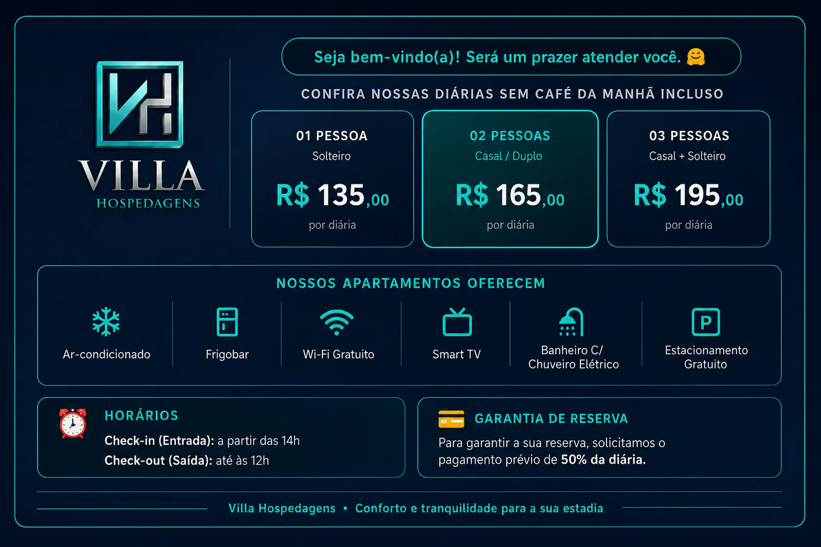 Hotel Pousada Villa - Hospedagens