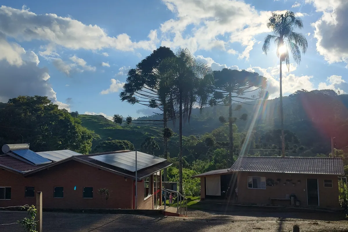 Duplo standard com vista para as montanhas!